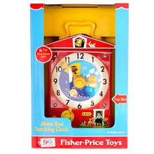 Load image into Gallery viewer, Fisher Price Music Box Teaching Clock